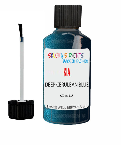 Paint For KIA niro DEEP CERULEAN BLUE Code C3U Touch up Scratch Repair Pen