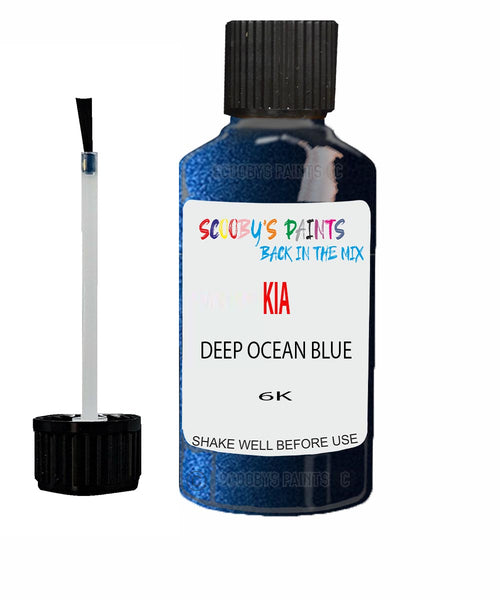 Paint For KIA spectra DEEP OCEAN BLUE Code 6K Touch up Scratch Repair Pen