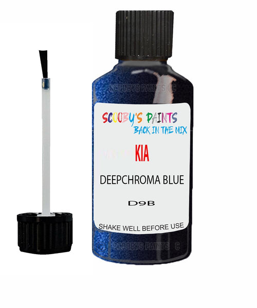 Paint For KIA carnival DEEPCHROMA BLUE Code D9B Touch up Scratch Repair Pen