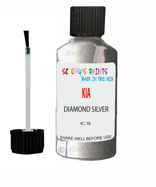 Paint For KIA magentis DIAMOND SILVER Code C5 Touch up Scratch Repair Pen