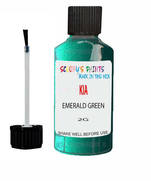 Paint For KIA Rio EMERALD GREEN Code 2G Touch up Scratch Repair Pen