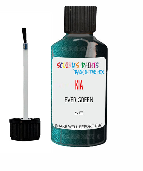 Paint For KIA shuma EVER GREEN Code 5E Touch up Scratch Repair Pen
