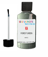 Paint For KIA Rio FOREST GREEN Code 6G Touch up Scratch Repair Pen