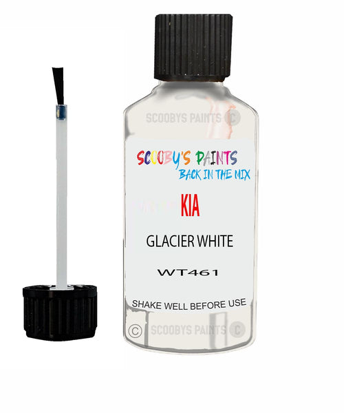 Paint For KIA picanto GLACIER WHITE Code WT461 Touch up Scratch Repair Pen