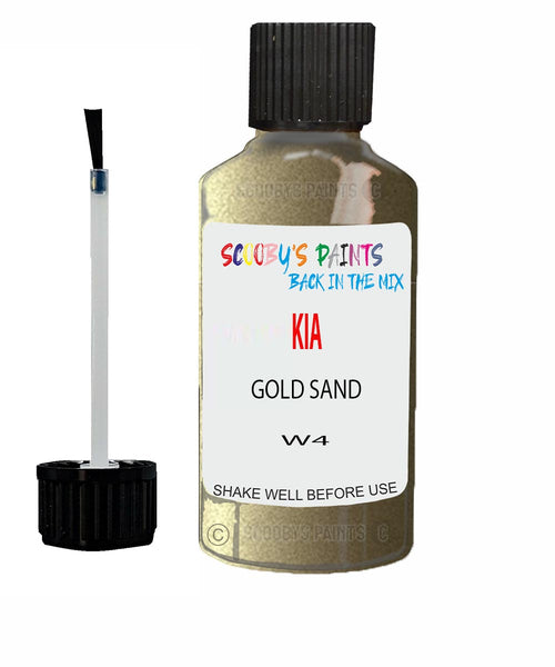 Paint For KIA carens GOLD SAND Code W4 Touch up Scratch Repair Pen