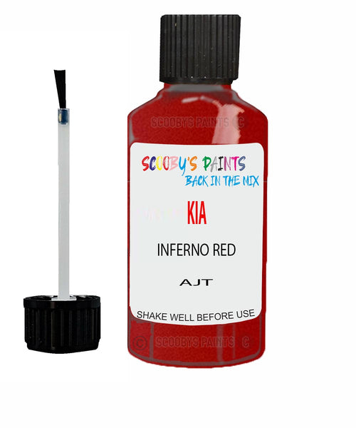 Paint For KIA soul INFERNO RED Code AJT Touch up Scratch Repair Pen
