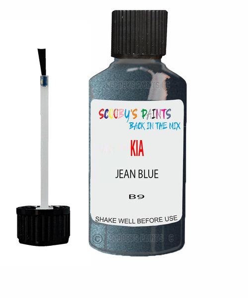 Paint For KIA carens JEAN BLUE Code B9 Touch up Scratch Repair Pen