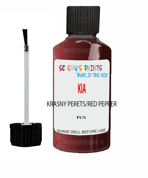 Paint For KIA carens PEPPER RED Code R5 Touch up Scratch Repair Pen