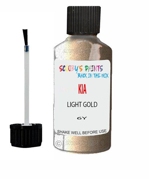 Paint For KIA carens LIGHT GOLD Code 6Y Touch up Scratch Repair Pen