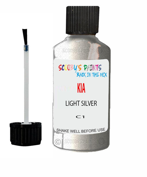 Paint For KIA Rio LIGHT SILVER Code C1 Touch up Scratch Repair Pen