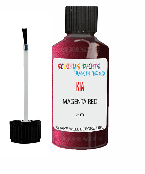 Paint For KIA shuma MAGENTA RED Code 7R Touch up Scratch Repair Pen