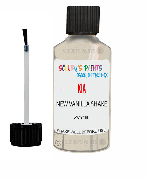 Paint For KIA soul ev NEW VANILLA SHAKE Code AYB Touch up Scratch Repair Pen