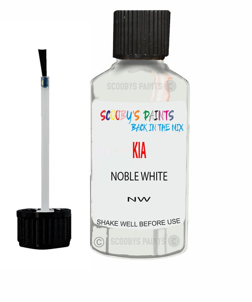 Paint For KIA carstar NOBLE WHITE Code NW Touch up Scratch Repair Pen
