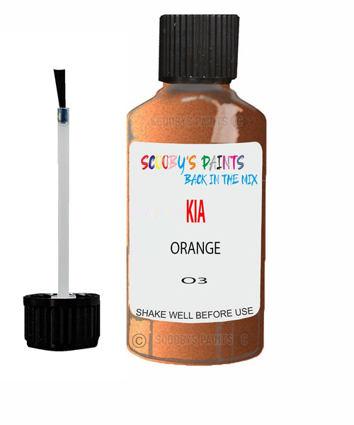 Paint For KIA picanto ORANGE Code O3 Touch up Scratch Repair Pen