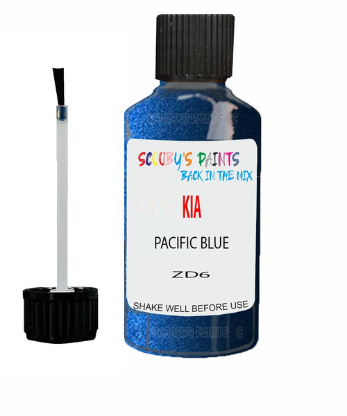 Paint For KIA Rio PACIFIC BLUE Code ZD6 Touch up Scratch Repair Pen