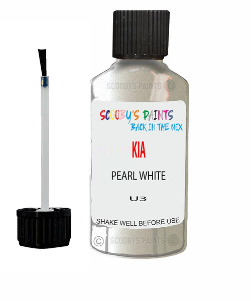 Paint For KIA optima PEARL WHITE Code U2 Touch up Scratch Repair Pen