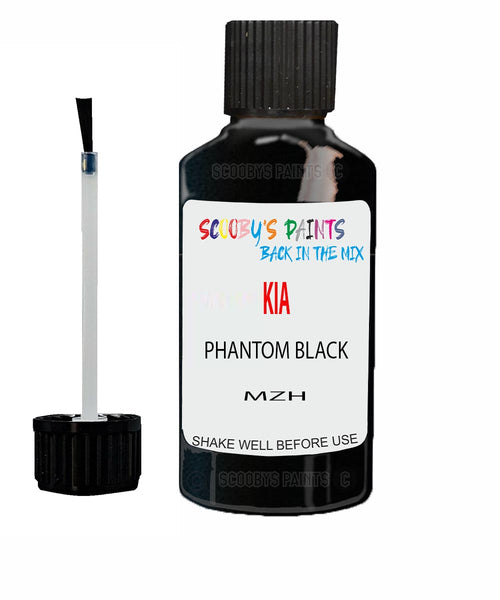 Paint For KIA Rio PHANTOM BLACK Code MZH Touch up Scratch Repair Pen