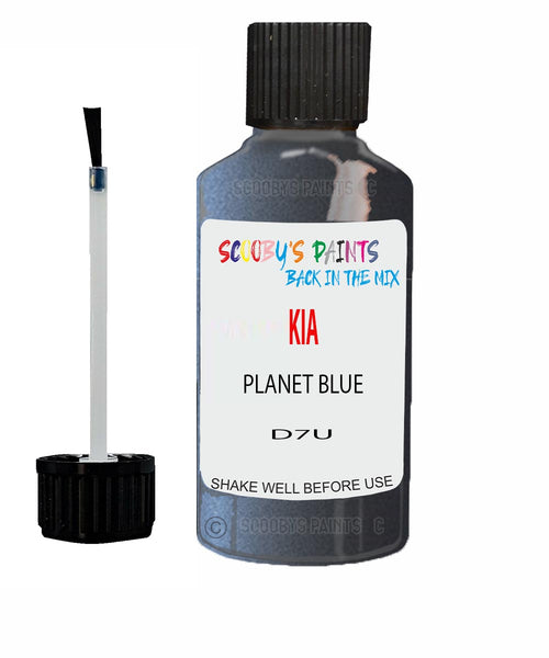 Paint For KIA Rio PLANET BLUE Code D7U Touch up Scratch Repair Pen