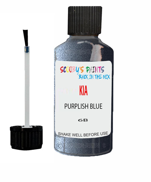 Paint For KIA shuma PURPLISH BLUE Code 6B Touch up Scratch Repair Pen