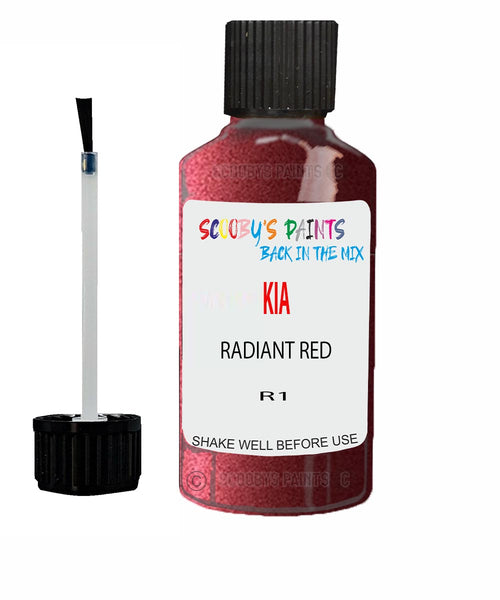 Paint For KIA carens RADIANT RED Code R1 Touch up Scratch Repair Pen