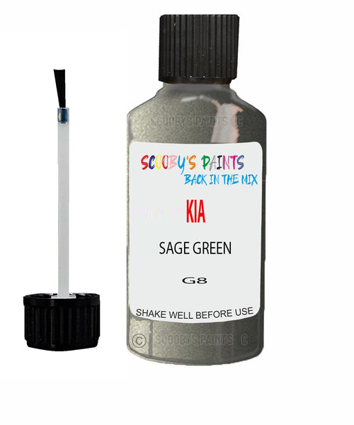 Paint For KIA carnival SAGE GREEN Code G8 Touch up Scratch Repair Pen