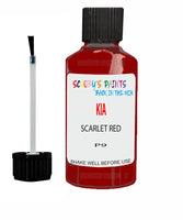 Paint For KIA picanto SCARLET RED Code P9 Touch up Scratch Repair Pen