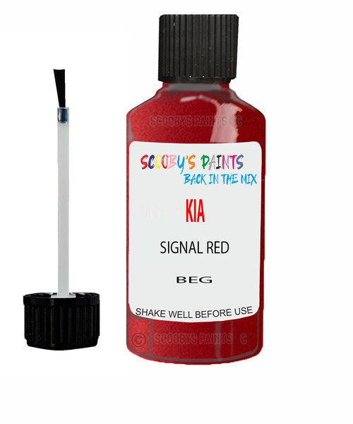 Paint For KIA stonic SIGNAL RED Code BEG Touch up Scratch Repair Pen