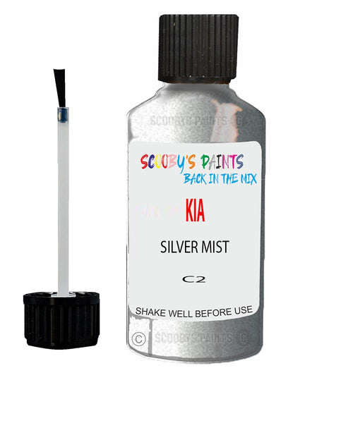 Paint For KIA sephia SILVER MIST Code C2 Touch up Scratch Repair Pen