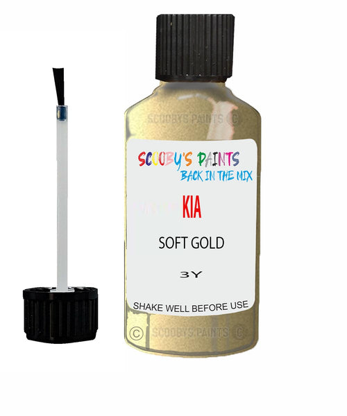 Paint For KIA spectra SOFT GOLD Code 3Y Touch up Scratch Repair Pen