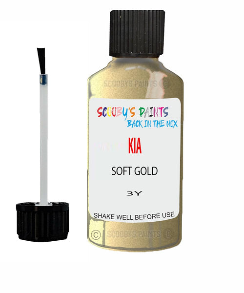 Paint For KIA shuma SOFT GOLD Code 3Y Touch up Scratch Repair Pen