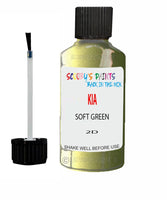 Paint For KIA Rio SOFT GREEN Code 2D Touch up Scratch Repair Pen