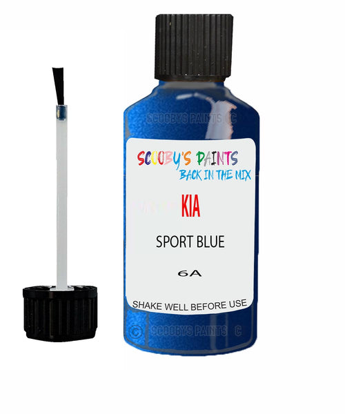 Paint For KIA sephia SPORT BLUE Code 6A Touch up Scratch Repair Pen