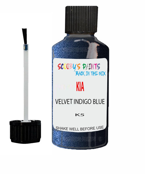 Paint For KIA carens VELVET INDIGO BLUE Code K5 Touch up Scratch Repair Pen