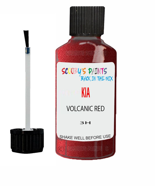 Paint For KIA sportage VOLCANIC RED Code 3P Touch up Scratch Repair Pen