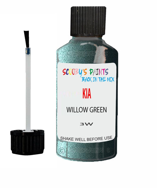 Paint For KIA Rio WILLOW GREEN Code 3W Touch up Scratch Repair Pen