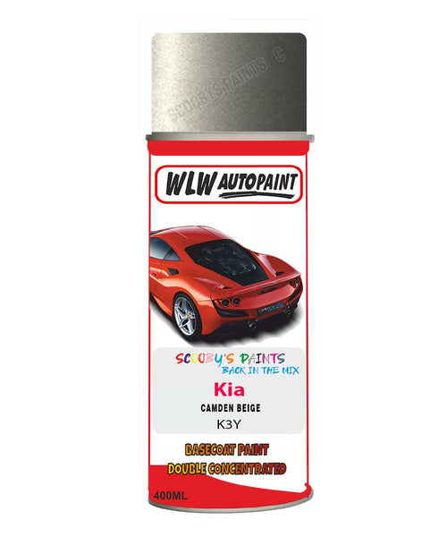Aerosol Spray Paint For Kia Carens Camden Beige Colour Code K3Y