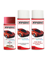 Primer undercoat anti rust Spray Paint For Kia Rio Candy Red Colour Code 3R