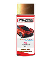 Aerosol Spray Paint For Kia Rio Caramel Yellow Colour Code F2G