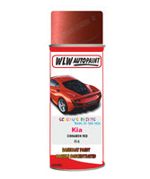 Aerosol Spray Paint For Kia Rio Cinnamon Red Colour Code 4R