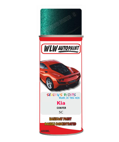 Aerosol Spray Paint For Kia Spectra Conifer Colour Code 5C