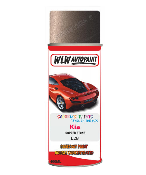 Aerosol Spray Paint For Kia Ceed Copper Stone Colour Code L2B
