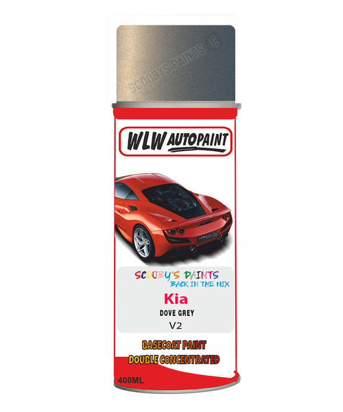 Aerosol Spray Paint For Kia Sephia Dove Grey Colour Code V2