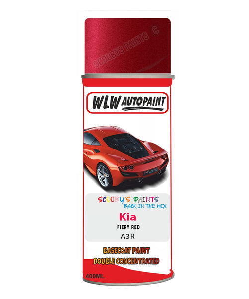 Aerosol Spray Paint For Kia Sorento Fiery Red Colour Code A3R