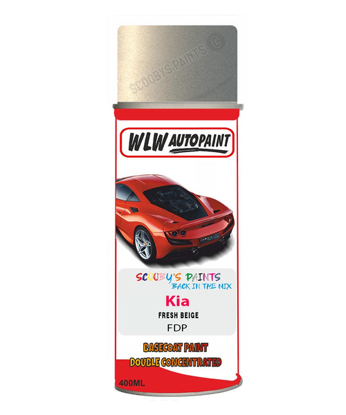 Aerosol Spray Paint For Kia Rio Fresh Beige Colour Code Fdp