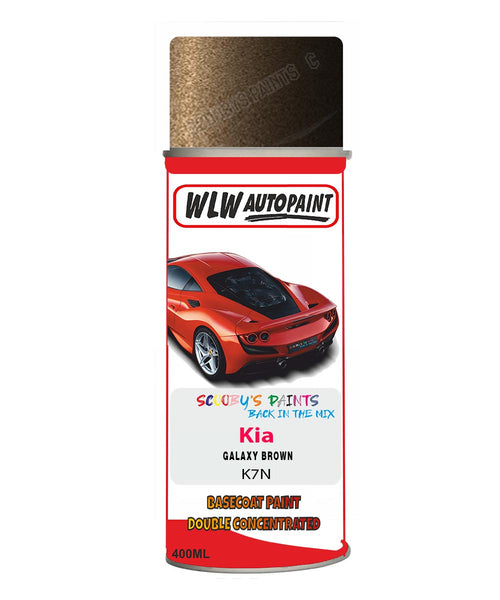 Aerosol Spray Paint For Kia Carens Galaxy Brown Colour Code K7N