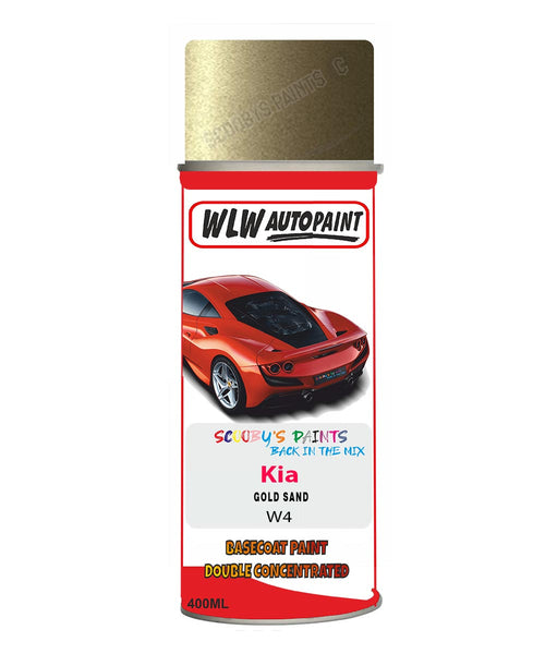 Aerosol Spray Paint For Kia Carens Gold Sand Colour Code W4