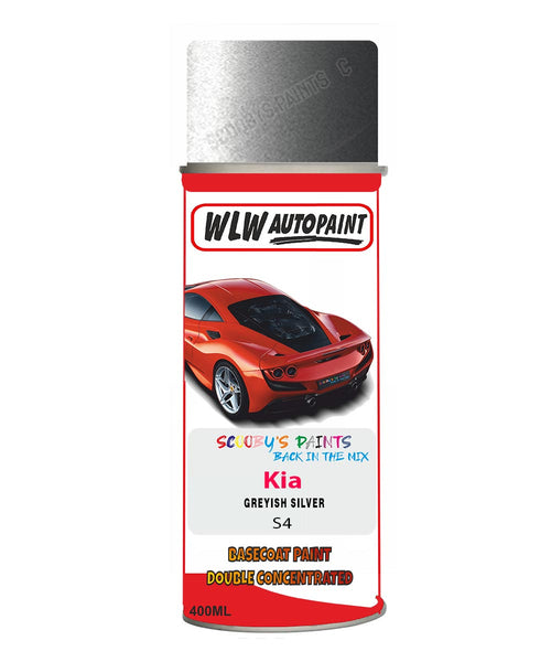 Aerosol Spray Paint For Kia Sportage Greyish Silver Colour Code S4
