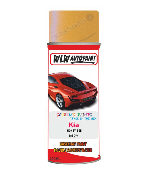 Aerosol Spray Paint For Kia Picanto Honey Bee Colour Code M2Y