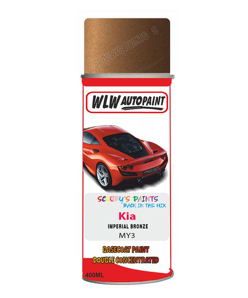 Aerosol Spray Paint For Kia Sportage Imperial Bronze Colour Code My3