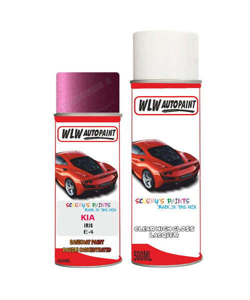 Aerosol Spray Paint For Kia Sportage Iris Colour Code E4 – Auto Car ...